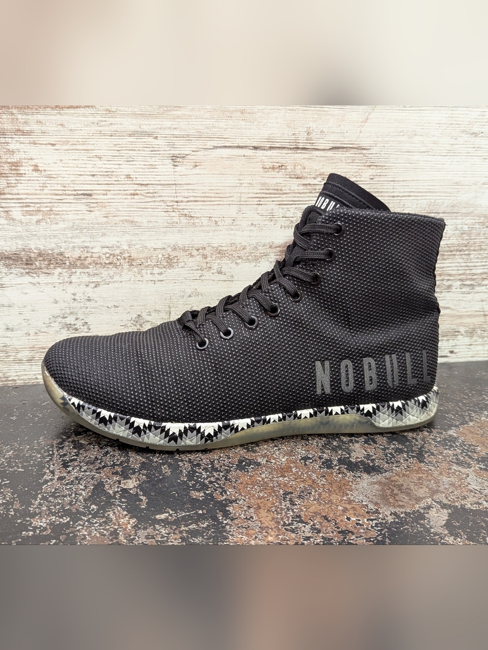 Mens NOBULL Hi Top Trainers Shoes Sz 11.5 Used Gym Workout CrossFit Lifting